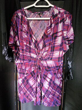 Previously-Owned XL Iris Combo Blouse